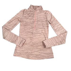 Nike Women's 1/2 Zip Dri-Fit Pullover size XS Pink Copper
